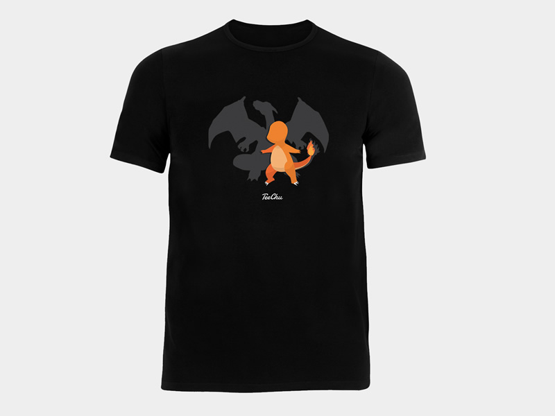 Evolve through the fiery flames with our Charmander print