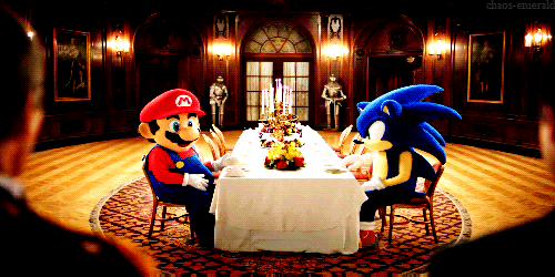 Sonic and Mario? 
