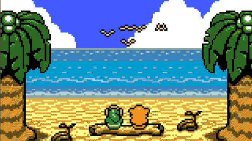 Where does link get his first sword in Link’s Awakening?