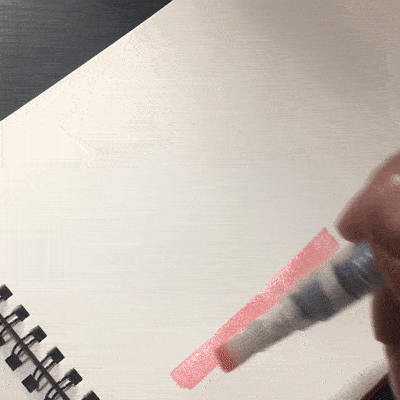 Watercolour brushes come in different thicknesses