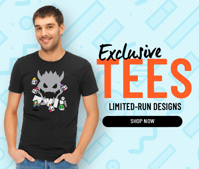 Exclusive gaming tees and prints, voted by you! From Pokemon to The Legend of Zelda