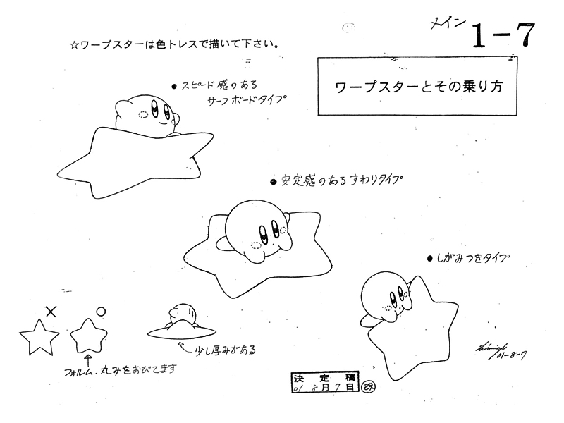 Origin of Kirby concept sketches