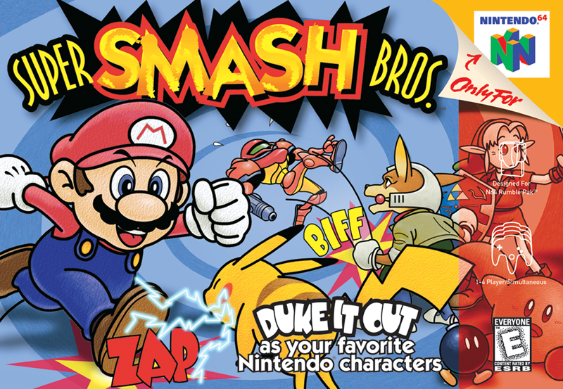 The original Smash Bros. boxart design