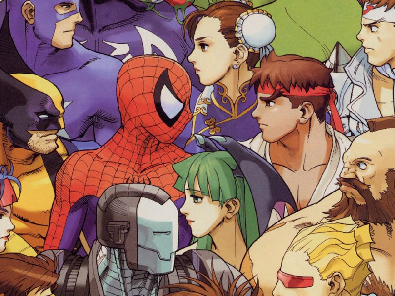Official art of Marvel vs Capcom, which celebrates its anniversary in 2023