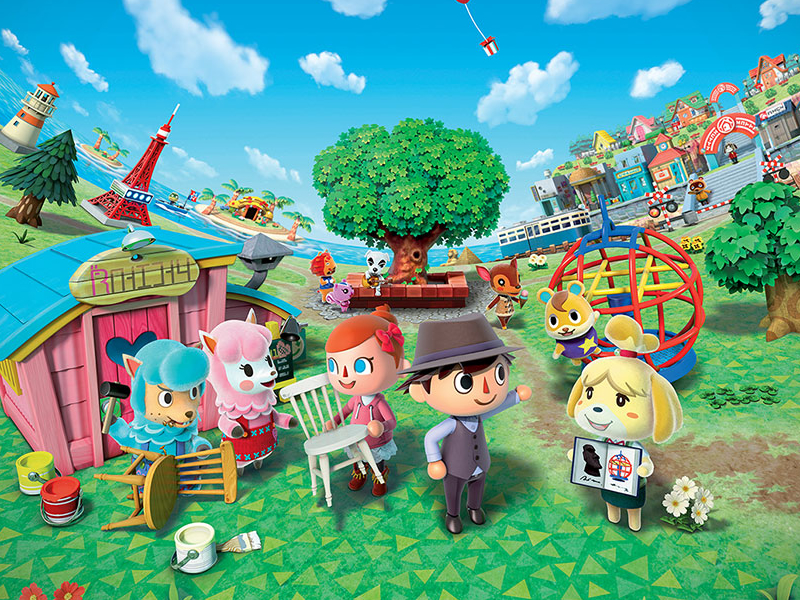 Animal Crossing New Leaf on 3DS, official art - the game celebrates it's gaming anniversary in 2023