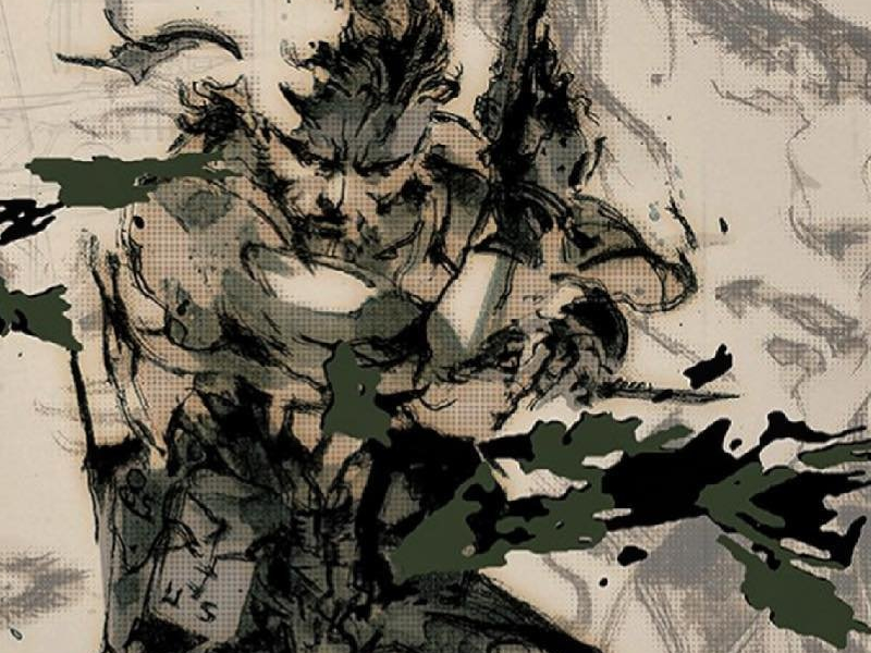 Official concept art of Metal Gear Solid on the PS1