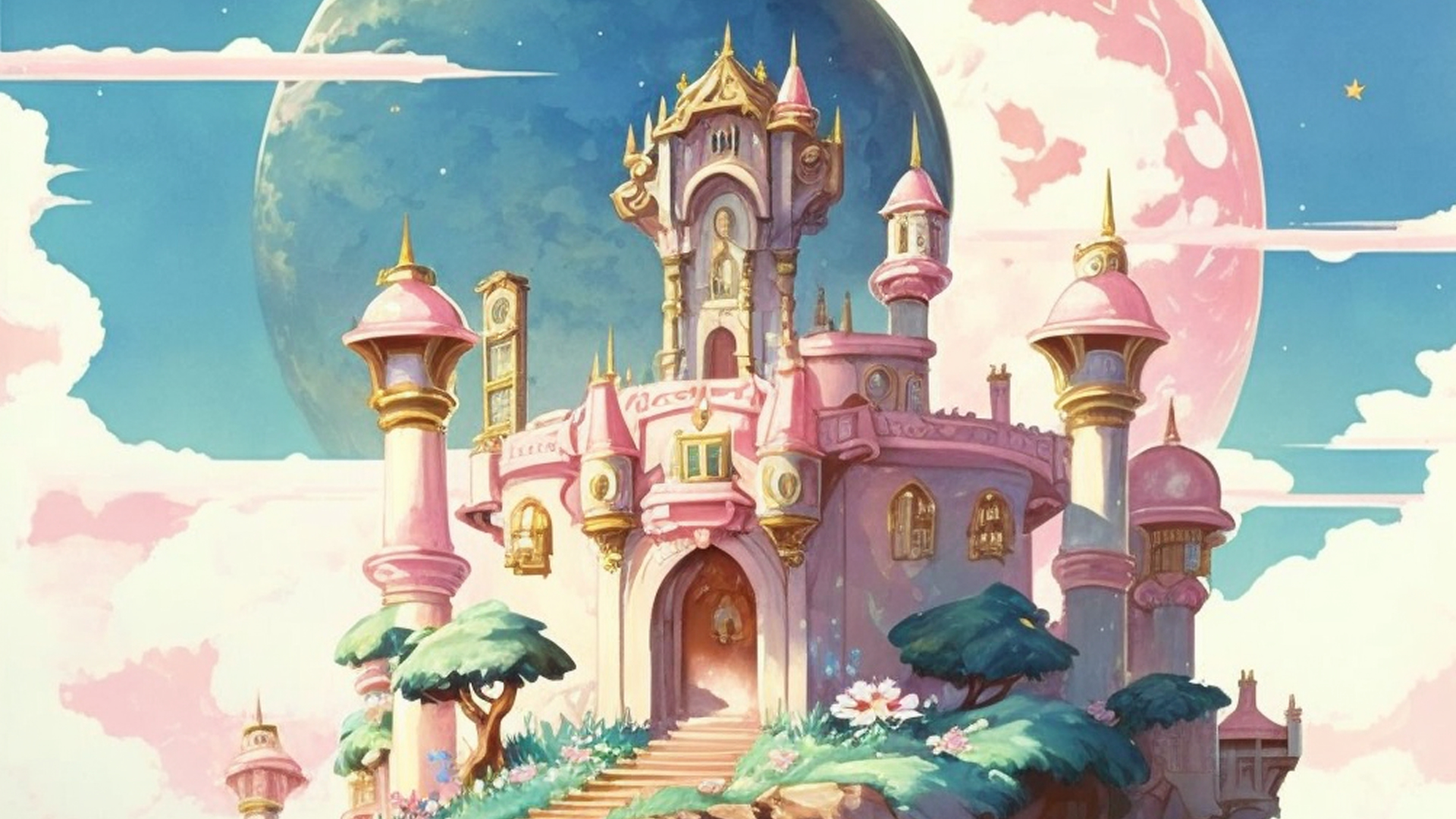 Princess Peach's castle made through AI