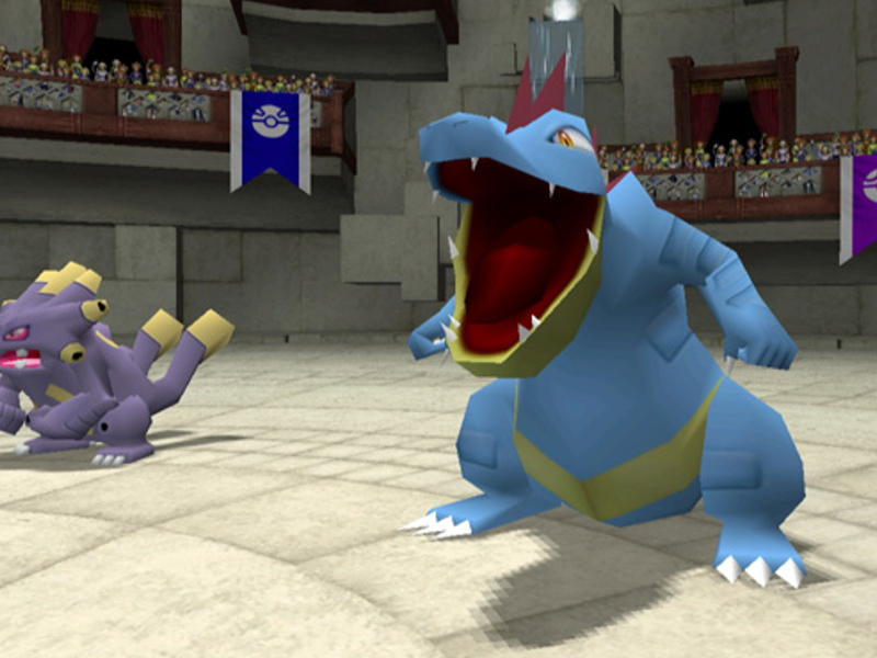 A screenshot from Pokemon on GameCube