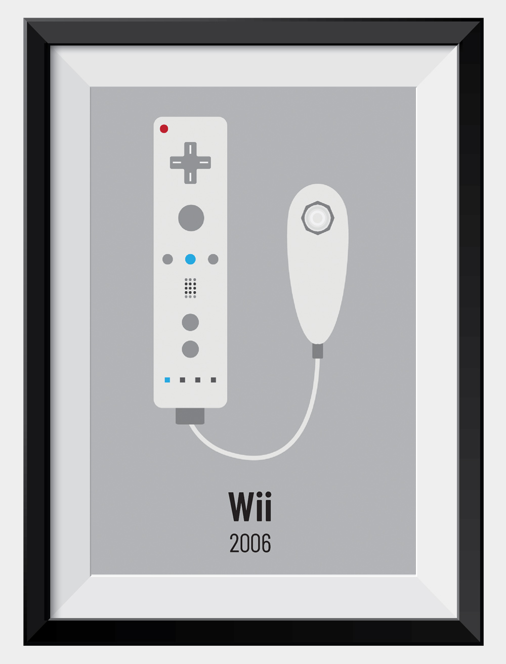 nintendo-wii-remote-controller-art-print-poster-framed