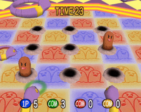 Image of the Ekans mini game from Pokemon Stadium