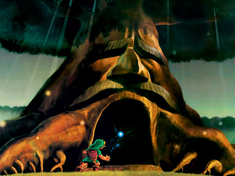 Classic concept art from Zelda Ocarina of Time