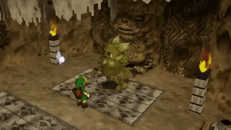 Animation of Darunia the Goron dancing from Zelda: Ocarina of TIme