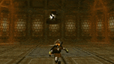 Animation of the final boss battle from Zelda: Ocarina of TIme
