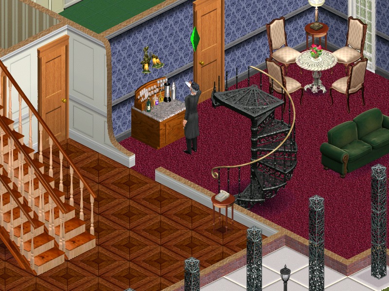 A screenshot from the original Sims game, depicting an interior of a house with furniture. Part of an 2025 Video Game Anniversaries article.